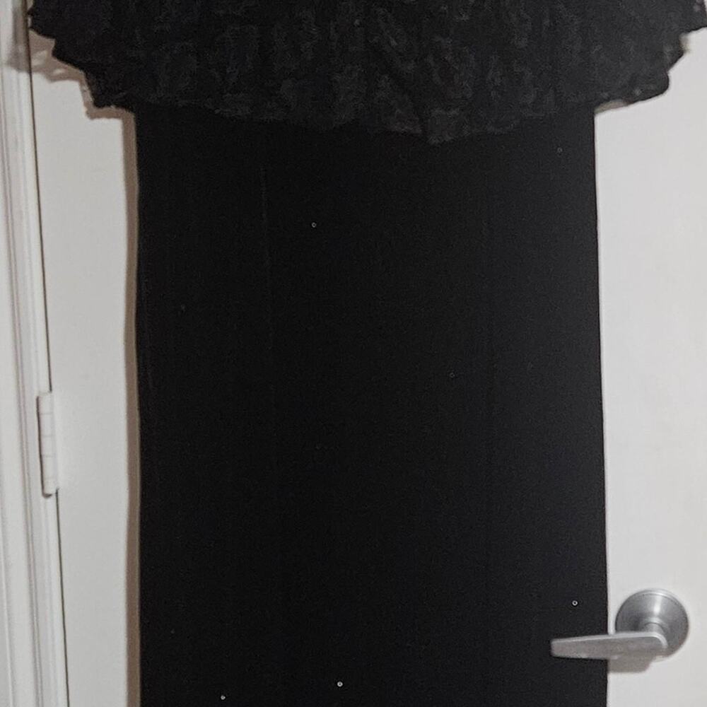 Unbranded long black sparkly velvet - Picture 5 of 5